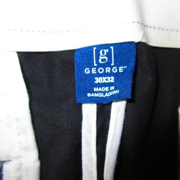 George Black Pants 30x32 Mens - Picture 7 of 9